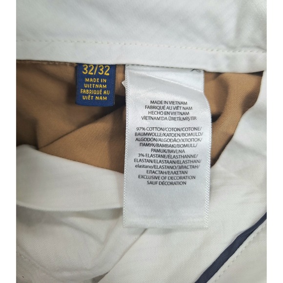 Polo Ralph Lauren Mens 32x32 Stretch Classic Fit Chino Pants Khaki Tan Cotton - Picture 6 of 7